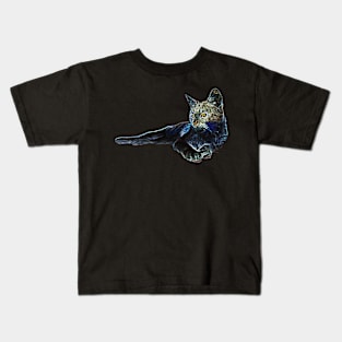 strange cat Kids T-Shirt